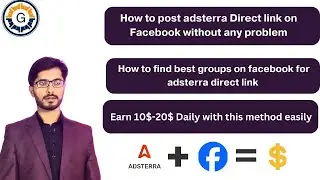 How to post adsterra direct link on Facebook without any problem | Adsterra earning series
