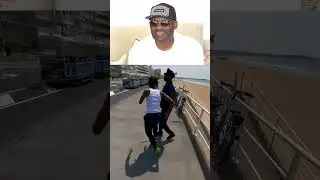 The GTA 5 guys react to viral IRL Grand Theft Auto clip 🤣 #shorts