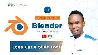 11. How to use Loop Cut tool  and slide in blender - Luganda version for beginners