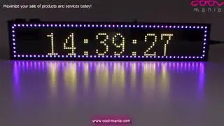 WiFi LED board into car 5-12V - panel 50 cm x 9,6 cm (www.cool-mania.com)