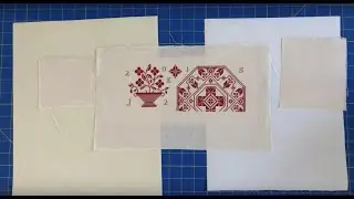 Simple Harmony tutorial #9: Gluing embroidery to backing paper