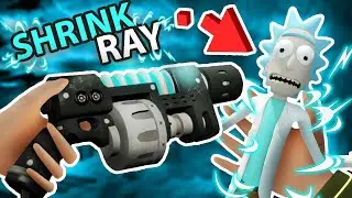RICK'S NEW SHRINK RAY! TOP SECRET ITEM UNLOCKED!!?! (Rick and Morty VR Mods)