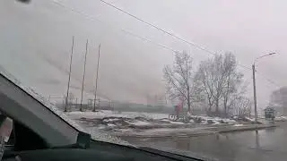 11.03.Снегопад. Проводили гостей