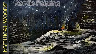 Acrylic Landscape Painting Lesson - Mythical Woods