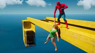 GTA 5 Spiderman Funny Ragdolls Jumps&Fails vol.11(Euphoria Physics)