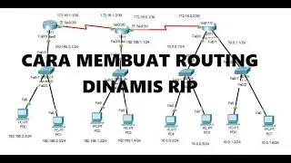 RIP || Cara Membuat Jaringan Routing Dinamis Menggunakan Cisco Packet Tracer