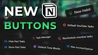 9 Useful ways to use the NEW Notion buttons!