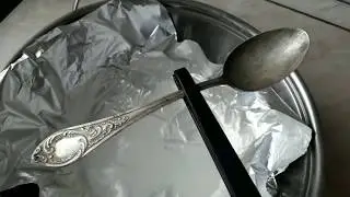 Простейший способ очистки мельхиора