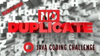 No Duplicate Letters Java Coding Challenge | How'd You Code That?