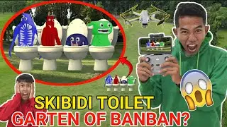 DRONE MENANGKAP NAMPAK GARTEN OF BANBAN JADI SKIBIDI TOILET?? GAGAL CHALLENGE ES KRIM| Mikael TubeHD