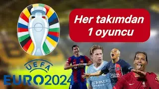 EA FC 24 // UEFA EURO 2024 TAKIMLARINDAN 1 OYUNCU ALMA REBUILD CHALLENGE // KARİYER MODU