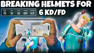 MEW2 BREAKING HELMETS FOR 6 KD/FD IN CONQUEROR LOBBY  BGMI💥 (Tips/Tricks).