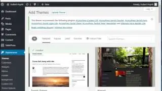Demo: how to install a WordPress Theme