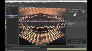Maya 2014 Create Geometric Array with the Duplicate Special Command Tutorial by Stuart Christensen
