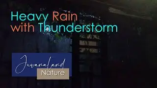 The sound of rain | Heavy Rain with thunderstorms | ASMR white noise - Rain sound to sleep