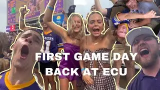 First game day back at ECU (YAP CITY)