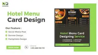 Hotel Menu Card Designing ||