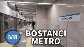M8 Bostancı Metro İstasyonu Turu | Girişten Perona