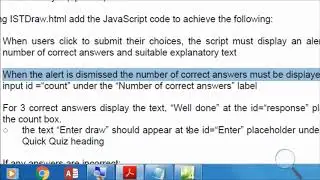 A LEVEL IT 9626 Specimen 2017 P4 Task 6 Web Programming Javascript