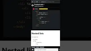 How to create list inside a list || nested list in html || Html basic tutorial