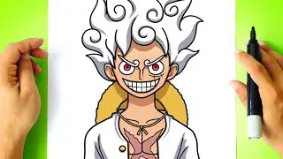 How to DRAW LUFFY GEAR 5 - One Piece