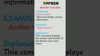 Docker Command 33 | docker events & docker version | DevOps Training | Preethi DevOps 