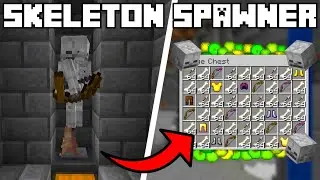 🦅 Minecraft Bedrock 1.20 | EASY SKELETON SPAWNER FARM TUTORIAL!
