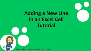 How to add a new line in an Excel cell