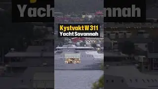 KV Bjornoya & Yacht Savannah. #shorts #ship #4k #sony #yacht