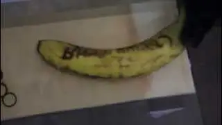 Laser engraving banana