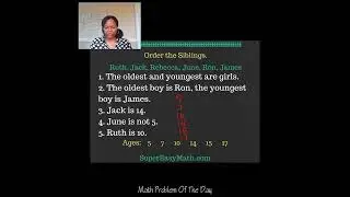 Logic Problem of The Day - Siblings