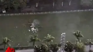 Raw Video: Helicopter Crash Caught on Tape