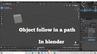 object follow in a path for beginners in blender
