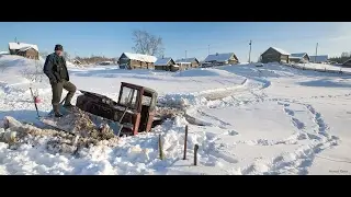 Тракторист утопил трелевочник