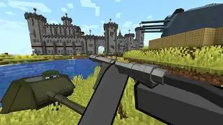 Modern Weapons Raid on Pillager Castle [Minecraft Warfare]