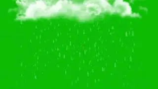 Rain 🌧️ Green screen cartoon character