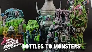 TURNING SCRAP BOTTLES INTO ALIEN MONSTERS