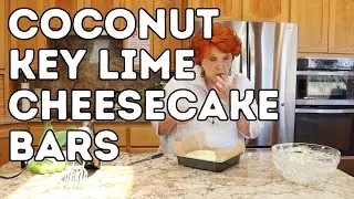 Coconut Key Lime Cheesecake Bars