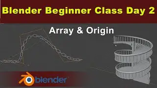 Blender Tutorial for Complete Beginners - Part 2(Model Chain & Stair )