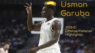 Usman Garuba - Real Madrid - 2020-21 Offense / Defense Highlights