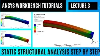 Ansys workbench tutorials for beginners || Lec.2 Simple static Structural Analysis Step by Step