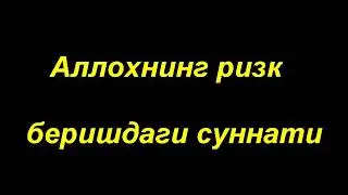 Шайх Содик Самаркандий | Ризк хакида (2-дарс)