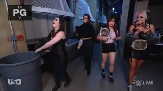 Nikki Cross Trashes the 24/7 Title on Raw (Nov. 7, 2022)