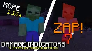 Minecraft PE - RLCraft Damage Indicators Addon/Mods (1.16+) - 2021