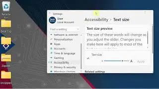 How to Change Icons Font Size in Windows 11 PC⧸Laptop