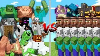 MUTANT MOBS vs MINECRAFT in Mob Battle