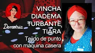 Paso a paso hacé tu Vincha, Diadema, Tiara, Turbante, con tela de punto y máquina de coser casera
