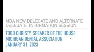 2023 MDA New Delegate Orientation