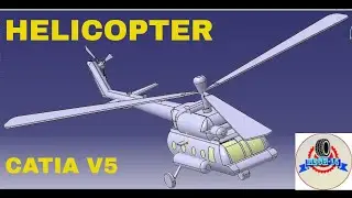 MI 21 Helicopter1-CATIA V5 R20 | Part design | Surfacing | Rendering | KEY SHOT | Body in set