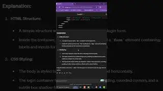 Create HTML form by ChatGPT #shorts #loginform #html #css